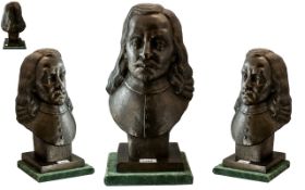 A Decorative Bronze Bust of Murillo, pat