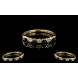 Ladies 9ct Gold - Attractive Diamond and