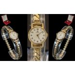 Omega - Ladies 9ct Gold Cased Mechanical