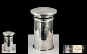 Edwardian Period 1902 - 1910 Superb Novelty Sterling Silver Money Box In the Form of a London