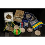 Collection of Military Family Group, to include WWI pair awarded to R 442 W Evison ABRNVR,