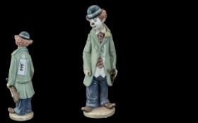 Lladro Figure 'circus Sam' No. 5472. 8.5'' tall.