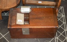 Vintage Wooden Shop Till, fitted interior, bell, measures 19'' wide x 9.5'' deep x 9'' high.