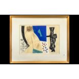 Alistair Grant (1925- 1997) Modern Abstract Etching 'The Shoe', pencil signed to the margin;