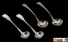George III Very Fine Collection of Small Sterling Tody Spoons and Ladles. Comprises 1/ George IV