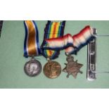 A Collection of Three WWI Medals, 1415 Star, British War Medal and Victory Medal, awarded to L-17649