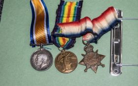 A Collection of Three WWI Medals, 1415 Star, British War Medal and Victory Medal, awarded to L-17649