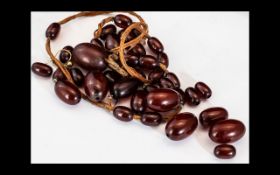 Collection Of Loose Amber Beads, Early 20thC. Weight 22 grams