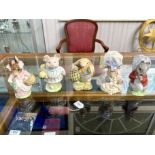 Collection of ( 5 ) Beswick Beatrix Potter Figures. All Stamped / Fully Stamped to Bases. Includes