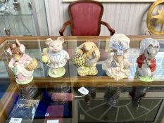 Collection of ( 5 ) Beswick Beatrix Potter Figures. All Stamped / Fully Stamped to Bases. Includes