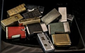 A Collection of 14 Lighters, makes to include Callibri, Japanese, Polo, etc.