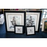 Collection of Four Limited Edition Prints, by J C G Illingworth, two large prints depicting '