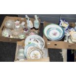 Quantity of Glass, Ceramic & Collectibles, comprising 12 Royal Albert bone china floral bouquets,