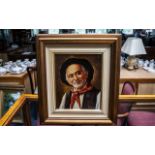 Painting of An Older Italian Gentleman - By The Artist Marchi. Signed to Front. Size Including Frame