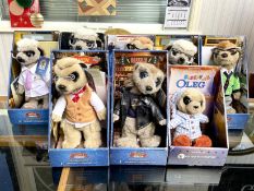 Collection of ( 8 ) MeerKat Soft Toys, All Boxed. Teddy's include Sleepy Oleg, Yakovs Toy Shop -