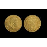 George III Laurel Head and Shield Back 22ct Gold Half Sovereign - Date 1817. Good Grade - Please See
