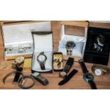 Box of Assorted Watches. Comprises Phase Time Piece Watch Boxed, Saatchi Water Resistant Watch