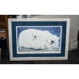 Mackenzie Thorpe 'Sleeping Bear Dunes' with COA, image size 17'' x 28'', framed and glazed, numbered