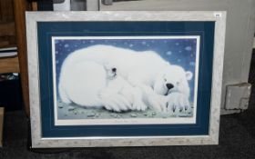 Mackenzie Thorpe 'Sleeping Bear Dunes' with COA, image size 17'' x 28'', framed and glazed, numbered