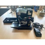 Vintage Singer No: 221k portable sewing machine, with foot peddle, carry case,keys, Instructions,