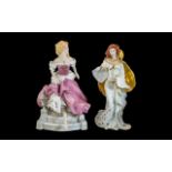 Two Franklin Mint Figures, 'Destiny' and 'Cinderella', height 10''. Please Note that One Finger is