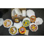 Clarice Cliff Interest - Collection of Wedgwood Collector's Plates, including 'Lugano', 'Sungay', '