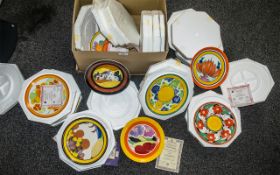 Clarice Cliff Interest - Collection of Wedgwood Collector's Plates, including 'Lugano', 'Sungay', '