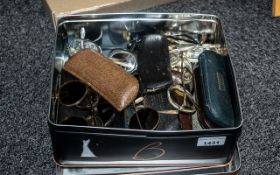 A Collection of Spectacles, mixed various ages, including tortoiseshell, wire framed, approx 20 in