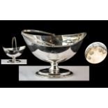 George III - Fine Quality Sterling Silver Regency Swing Handle Sugar Bowl of Large Proportions.