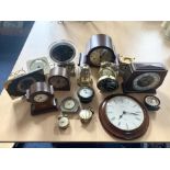 Box of 7 Assorted Mixed Clocks + 10 x Small Mixed Clocks + 3 x Assorted Wall Clocks.