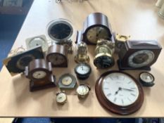 Box of 7 Assorted Mixed Clocks + 10 x Small Mixed Clocks + 3 x Assorted Wall Clocks.