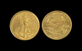 United States of American Liberty Head 1/10 Fine oz Gold 5 Dollar Coin. Date 2000. Mint /