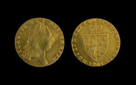 George III 22ct Gold Half Guinea - Date 1797. Good Grade - Please Confirm with Photo.