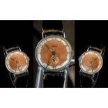 Roamer - Gents Stainless Steel Cased Mechanical Wrist Watch. c.1940's. Original Dial with Subsidiary