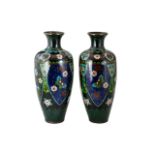 Japanese - Fine Quality Pair of Late 19th Century Cloisonne Vases. Meiji Period 1864 - 1912.