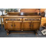 1920's Retro Retro Sideboard Perfect Up-Cycling. With 2 Drawers Above for Storage Space. Approx 36