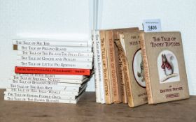 A Collection of 21 Beatrix Potter Peter Rabbit Books, to include 6 early 20th century, The Tale of