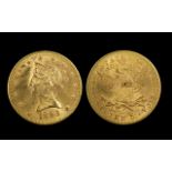 United States of America Liberty Head - Ten Dollar Gold Coin. Date 1893. Top Grade E.F/U.N.C -