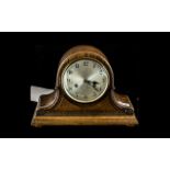 An Oak Cased Napoleon Hat Mantle Clock p