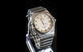 Omega - Constellation Stainless Steel Ge