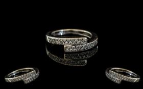 18ct White Gold Attractive Diamond Set D