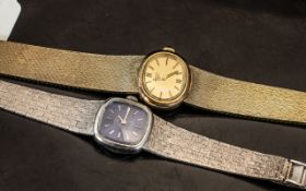 Two Ladies Silver Wristwatches, Both Rot