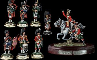 Collection of Military Soldier Figures, Hand Painted on Lead Base, for collectors only,