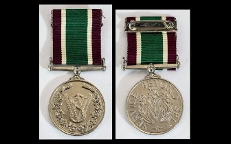 Womens - Long Service Voluntary Medical Service Medal with Ribbon and Extra Ribbon and Display Box.