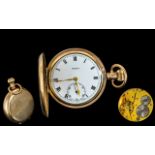 Swiss Made 15 Jewels The Angus - Keyless Gold Filled Full Hunter Pocket Watch, Guaranteed to be of