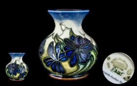 Moorcroft Vase, 4" tall.