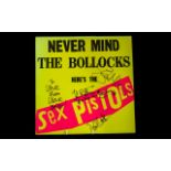 Sex Pistols Signed Vinyl Album Never Mind The Bollocks, Signed By Johnny Rotten, Glen Matlock,