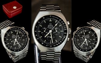Omega - Speed Master Professional Mark II Stainless Steel Gents Manual Wind Wrist Watch.