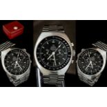 Omega - Speed Master Professional Mark II Stainless Steel Gents Manual Wind Wrist Watch.