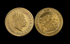 George III Pobjoy Mint 22ct Gold Full Sovereign - Date 1818. Mint Condition - Please Confirm with